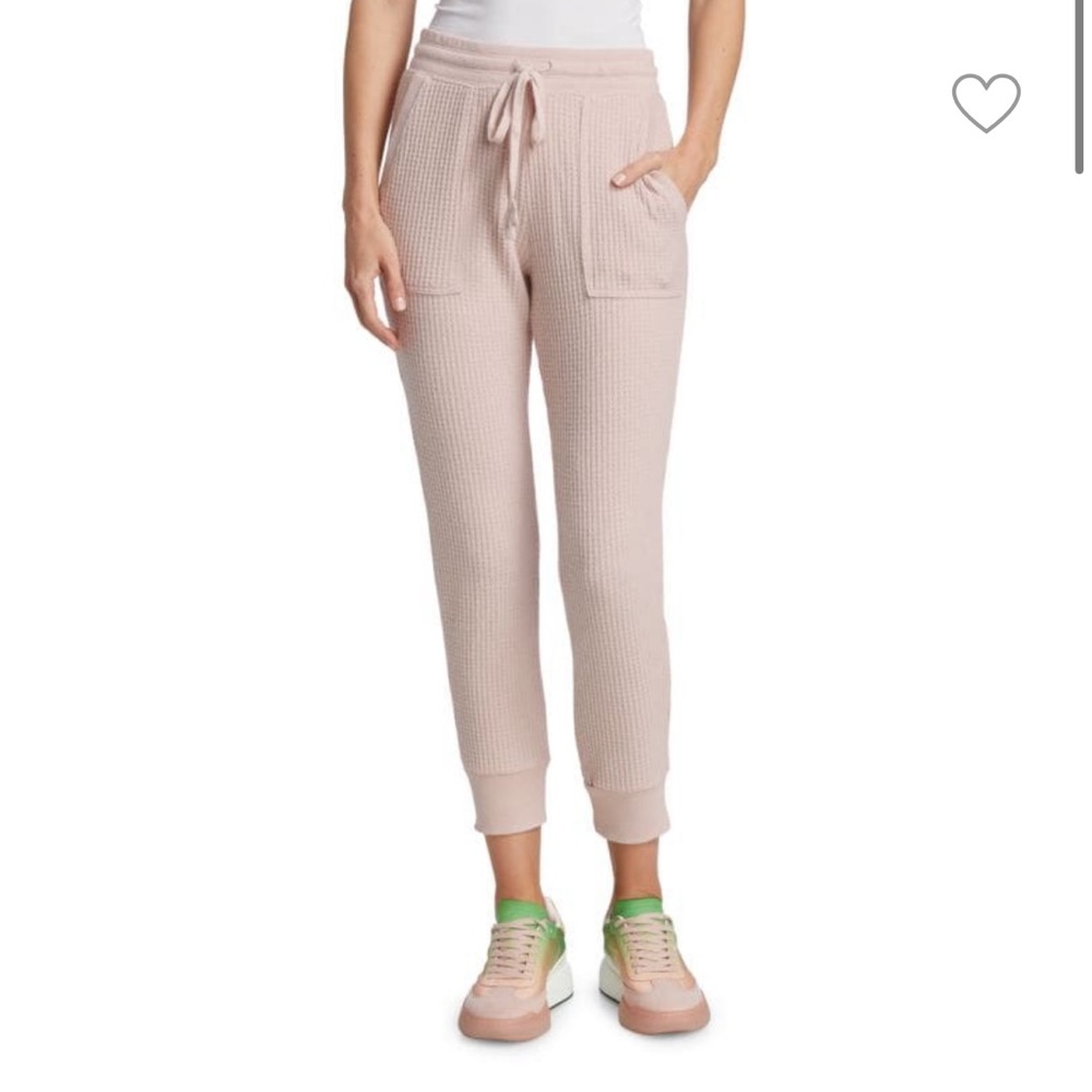 Splendid Firestone Ribbed Waffle Stitch Coordinating Drawstring Joggers